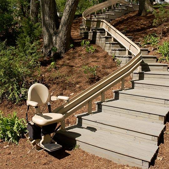 Outdoor Curved Stairlifts